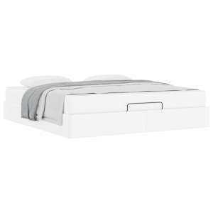 Rám postele s matrací s matrací 2 pcs Bílá PVC - obrázek 3