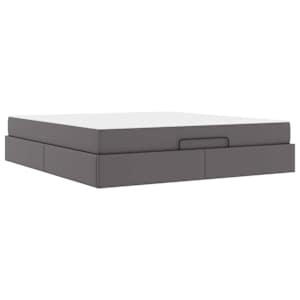 Rám postele s matrací Jiný 2 pcs Šedá PVC - obrázek 2