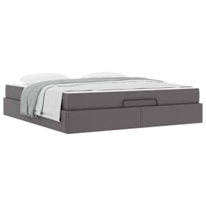 Rám postele s matrací Jiný 2 pcs Šedá PVC - obrázek 3