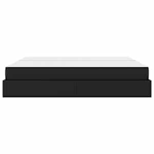 Rám postele s matrací s matrací 2 pcs Černá PVC - obrázek 7