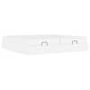 vidaXL Voodiraam madratsiga Muu 2 tk Valge PVC