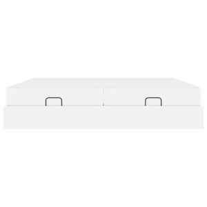 Rám postele s matrací s matrací 2 pcs Bílá PVC - obrázek 6