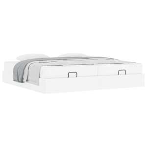 Rám postele s matrací s matrací 2 pcs Bílá PVC - obrázek 3