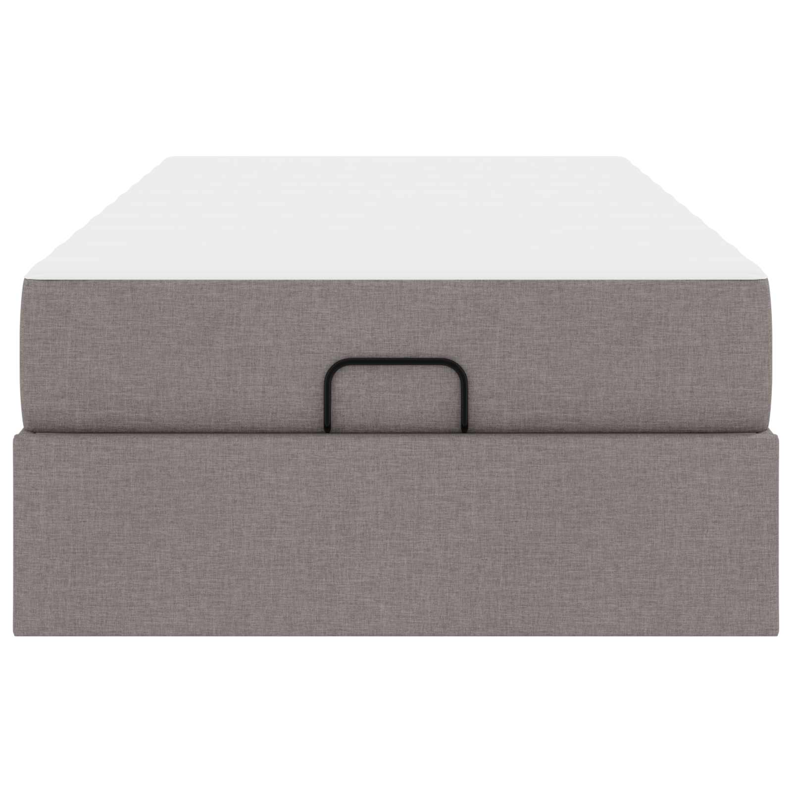 Voodiraam madratsiga madratsiga 2 pcs Pruunikashall kangas 55 Kõik vajalik sinu aeda ja koju! Voodiraam madratsiga madratsiga 2 pcs Pruunikashall kangas - Image 4