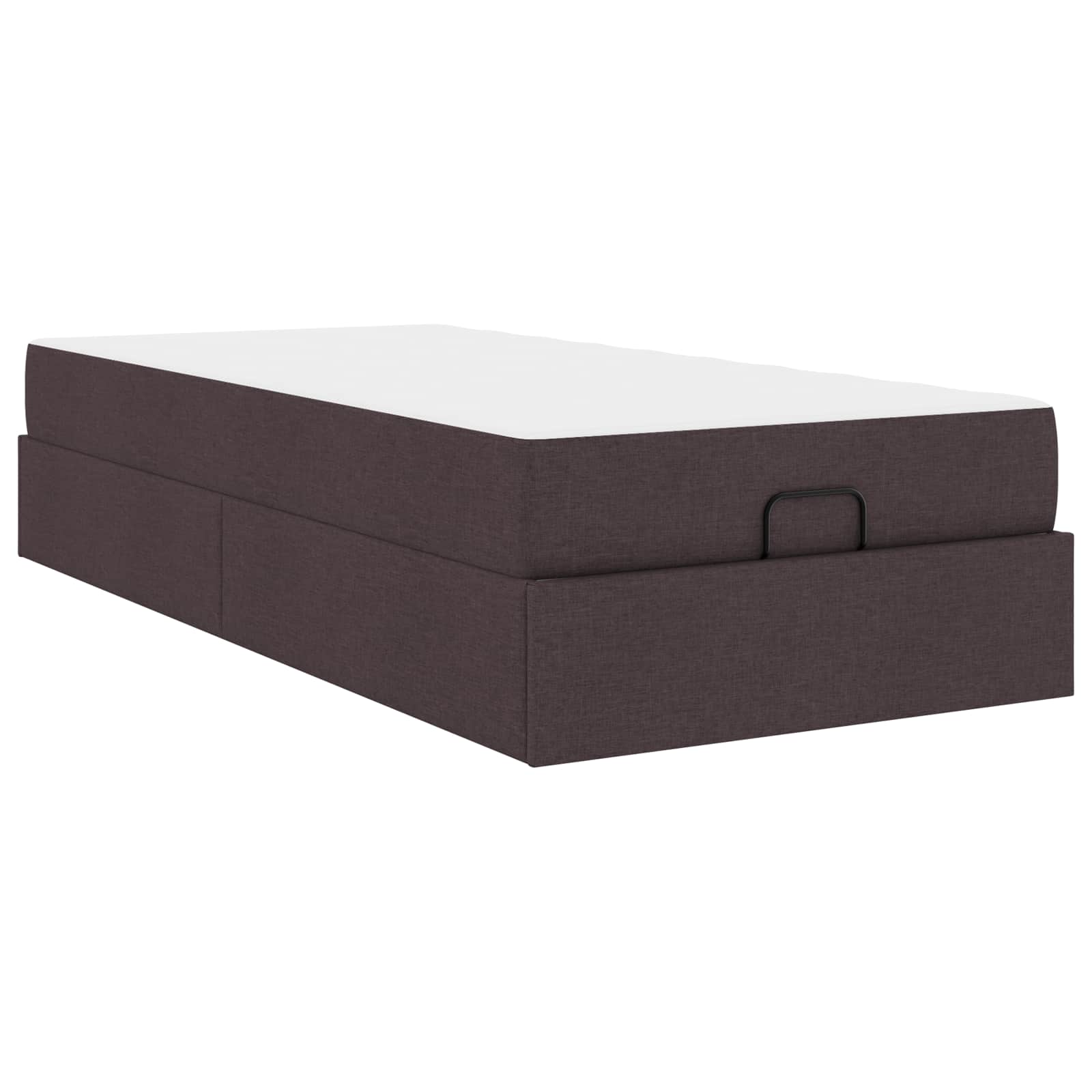 vidaXL Bedframe met matras 2 st Tan Stof, foto 3