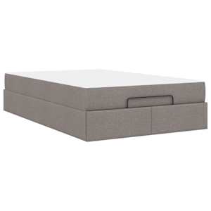 Rám postele s matrací 2 pcs Taupe textil - obrázek 8