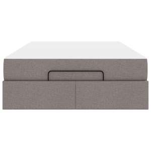 Rám postele s matrací 2 pcs Taupe textil - obrázek 6