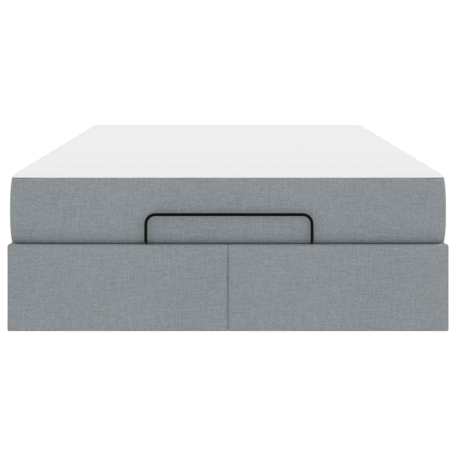 Voodiraam madratsiga madratsiga 2 pcs Helehall kangas 21 Kõik vajalik sinu aeda ja koju! Voodiraam madratsiga madratsiga 2 pcs Helehall kangas - Image 4