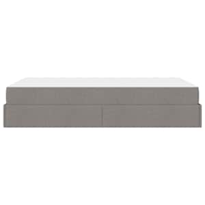 Rám postele s matrací 2 pcs Taupe textil - obrázek 7