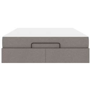 Rám postele s matrací 2 pcs Taupe textil - obrázek 6