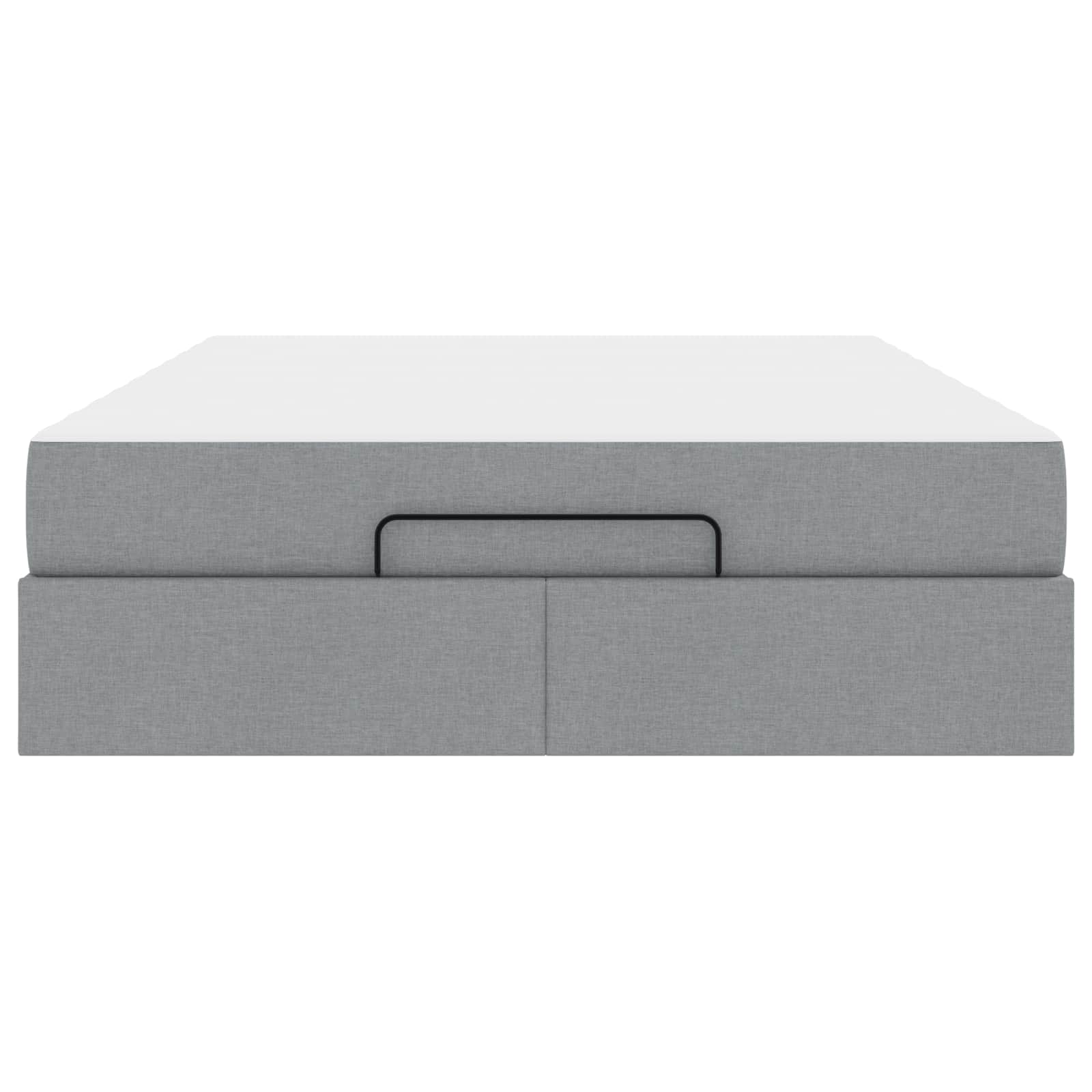 Voodiraam madratsiga madratsiga 2 pcs Helehall kangas 174 Kõik vajalik sinu aeda ja koju! Voodiraam madratsiga madratsiga 2 pcs Helehall kangas - Image 4