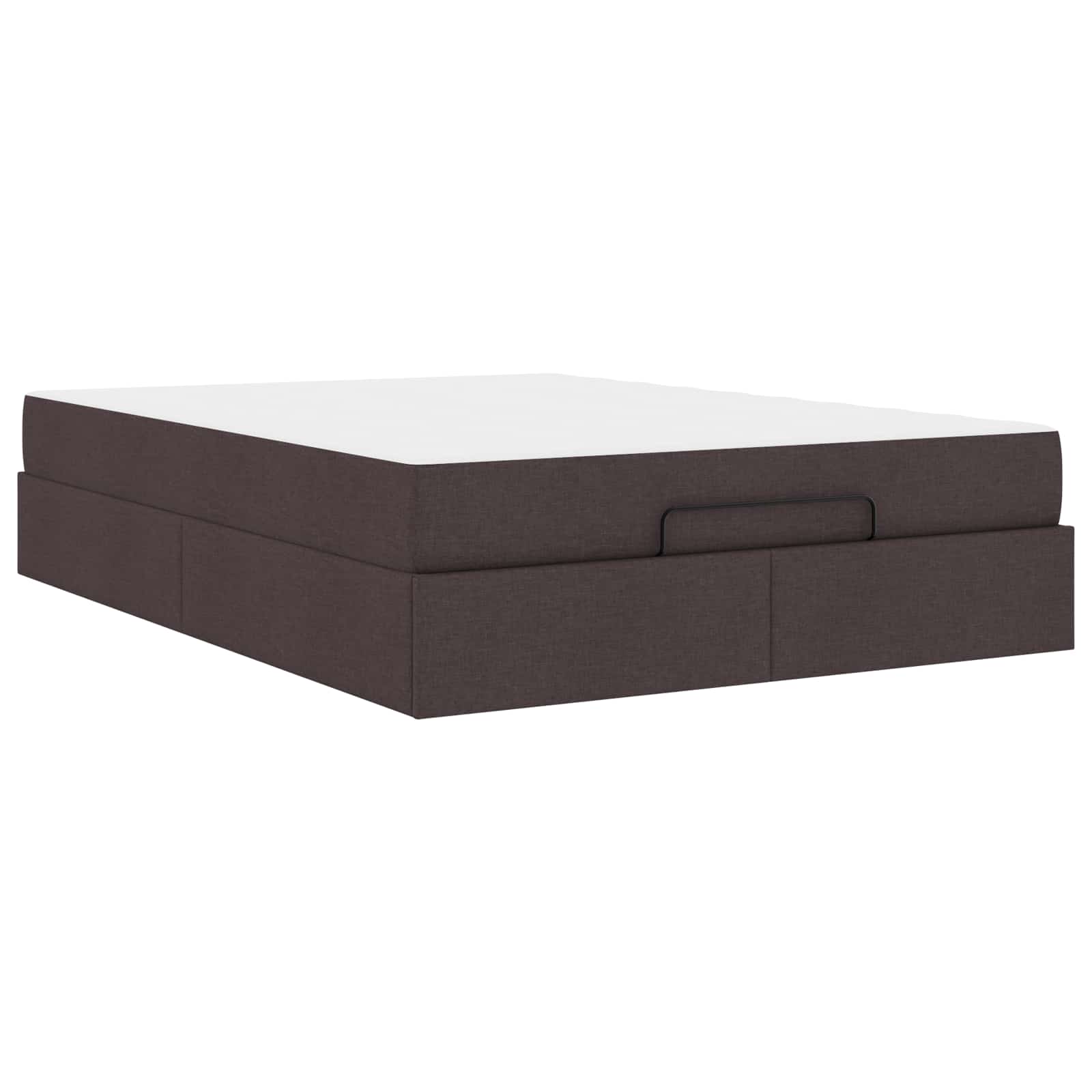 vidaXL Bedframe met matras 2 st Tan Stof, foto 3