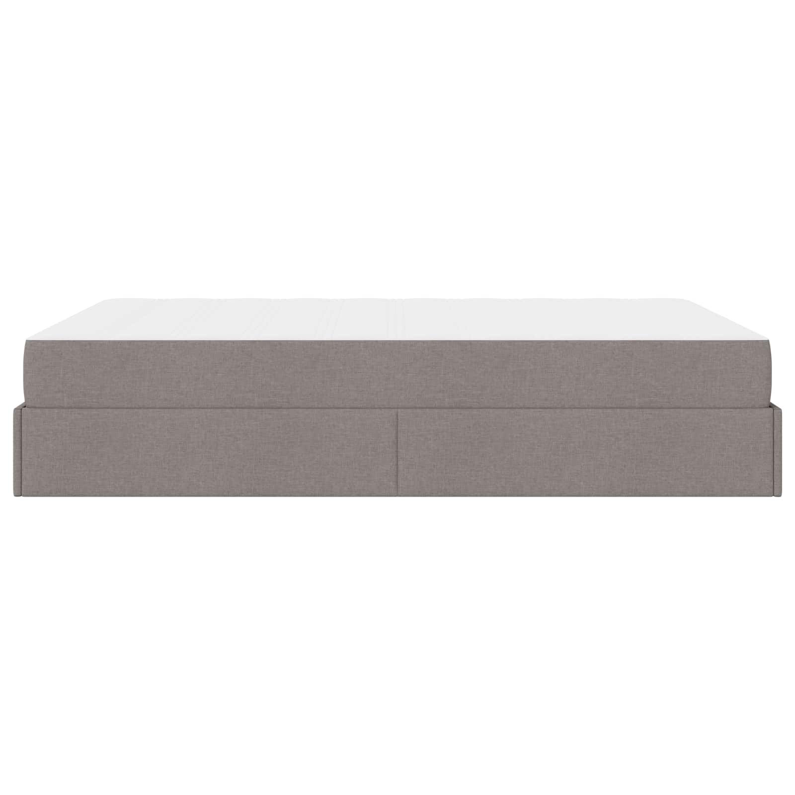 Voodiraam madratsiga madratsiga 2 pcs Pruunikashall kangas 107 Kõik vajalik sinu aeda ja koju! Voodiraam madratsiga madratsiga 2 pcs Pruunikashall kangas - Image 5