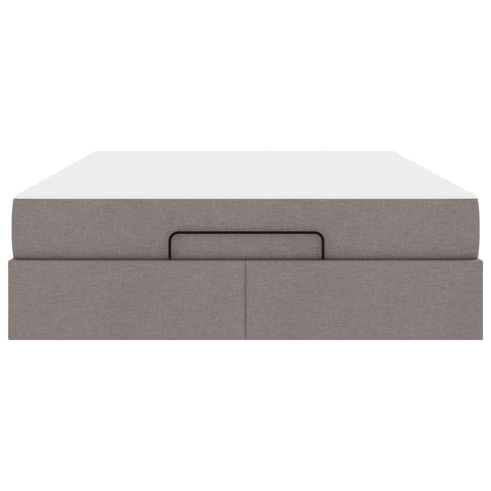 Voodiraam madratsiga madratsiga 2 pcs Pruunikashall kangas 89 Kõik vajalik sinu aeda ja koju! Voodiraam madratsiga madratsiga 2 pcs Pruunikashall kangas - Image 4