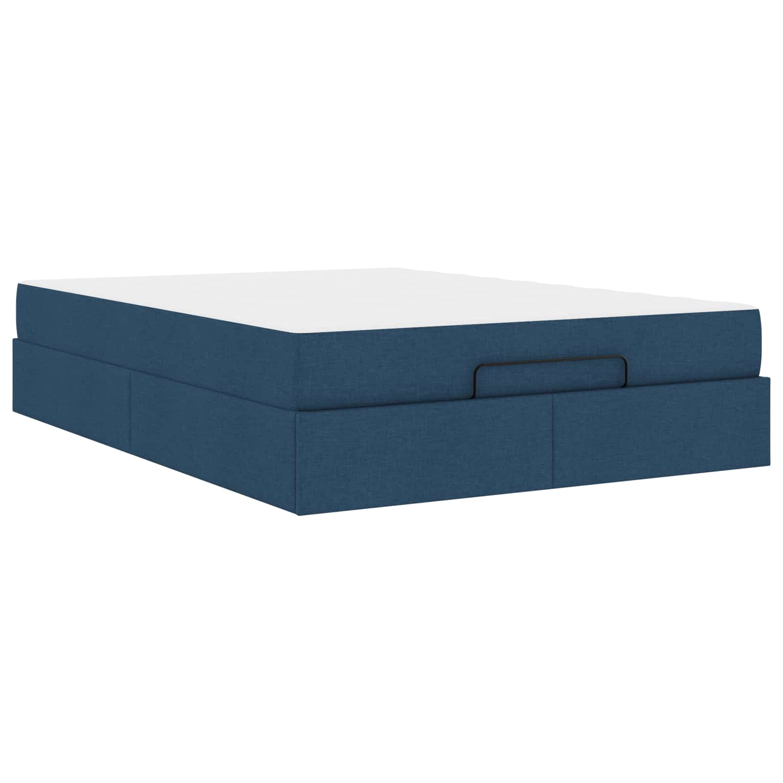 vidaXL Voodiraam madratsiga madratsiga 2 pcs Sinine kangas-image-3399507
