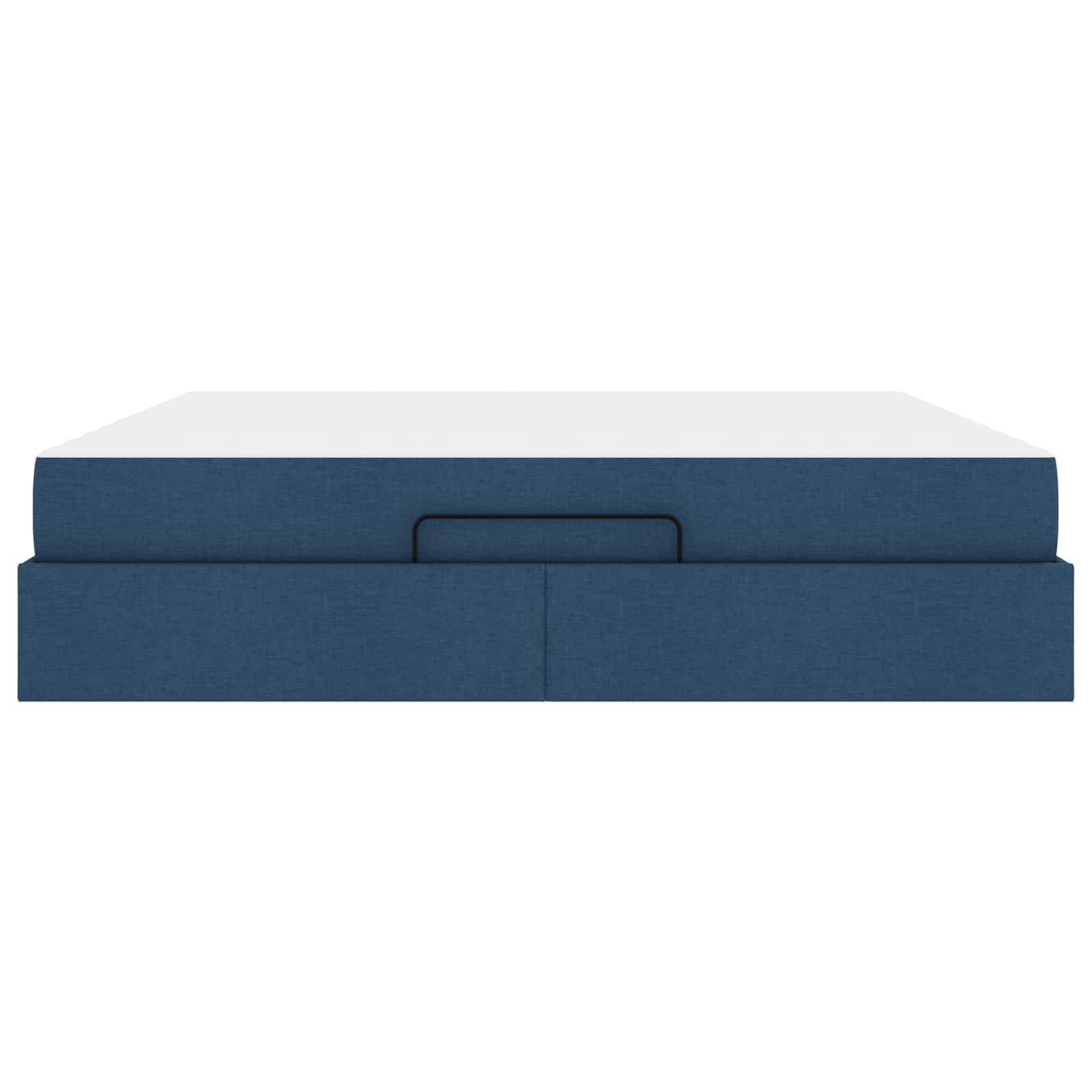 Posteljni okvir z vzmetnico 2 pcs Modra blago - slika 6