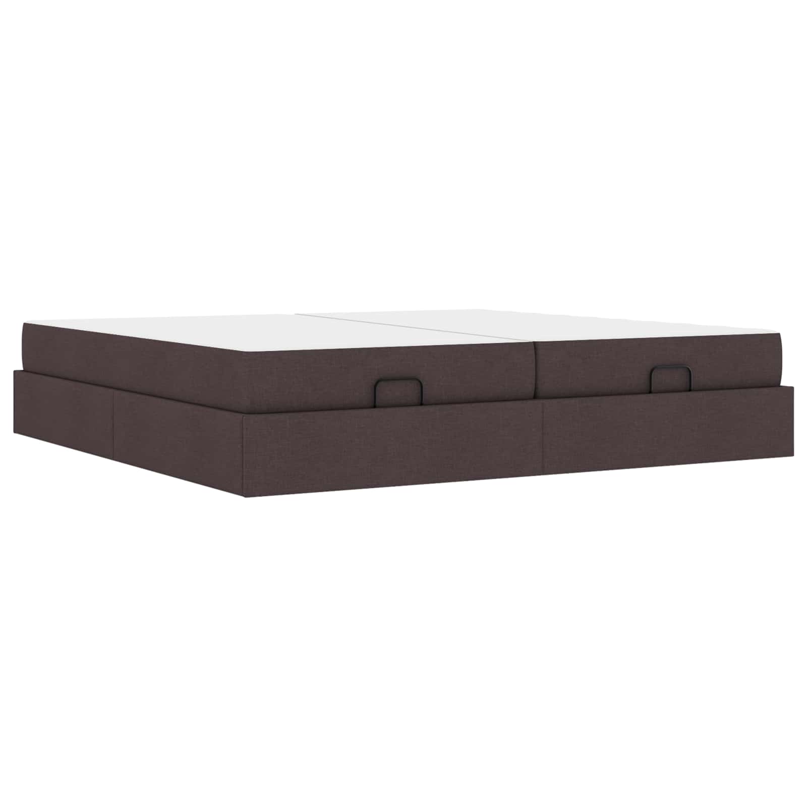 vidaXL Bedframe met matras 2 st Tan Stof, foto 3