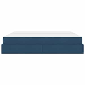 Rám postele s matrací s matrací 2 pcs Modrá textil - obrázek 7