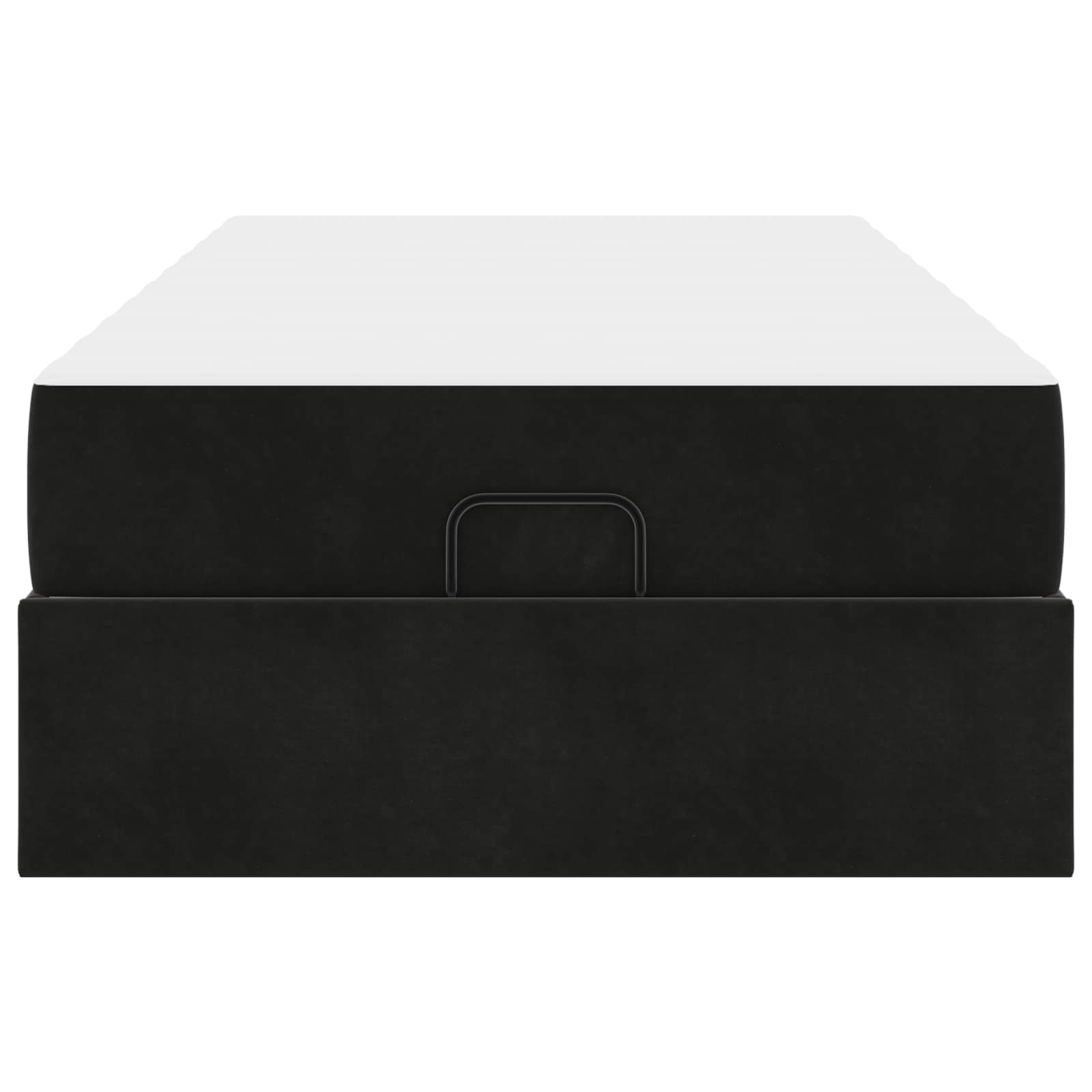 Voodiraam madratsiga madratsiga 2 pcs Must Samet 184 Kõik vajalik sinu aeda ja koju! Voodiraam madratsiga madratsiga 2 pcs Must Samet - Image 4