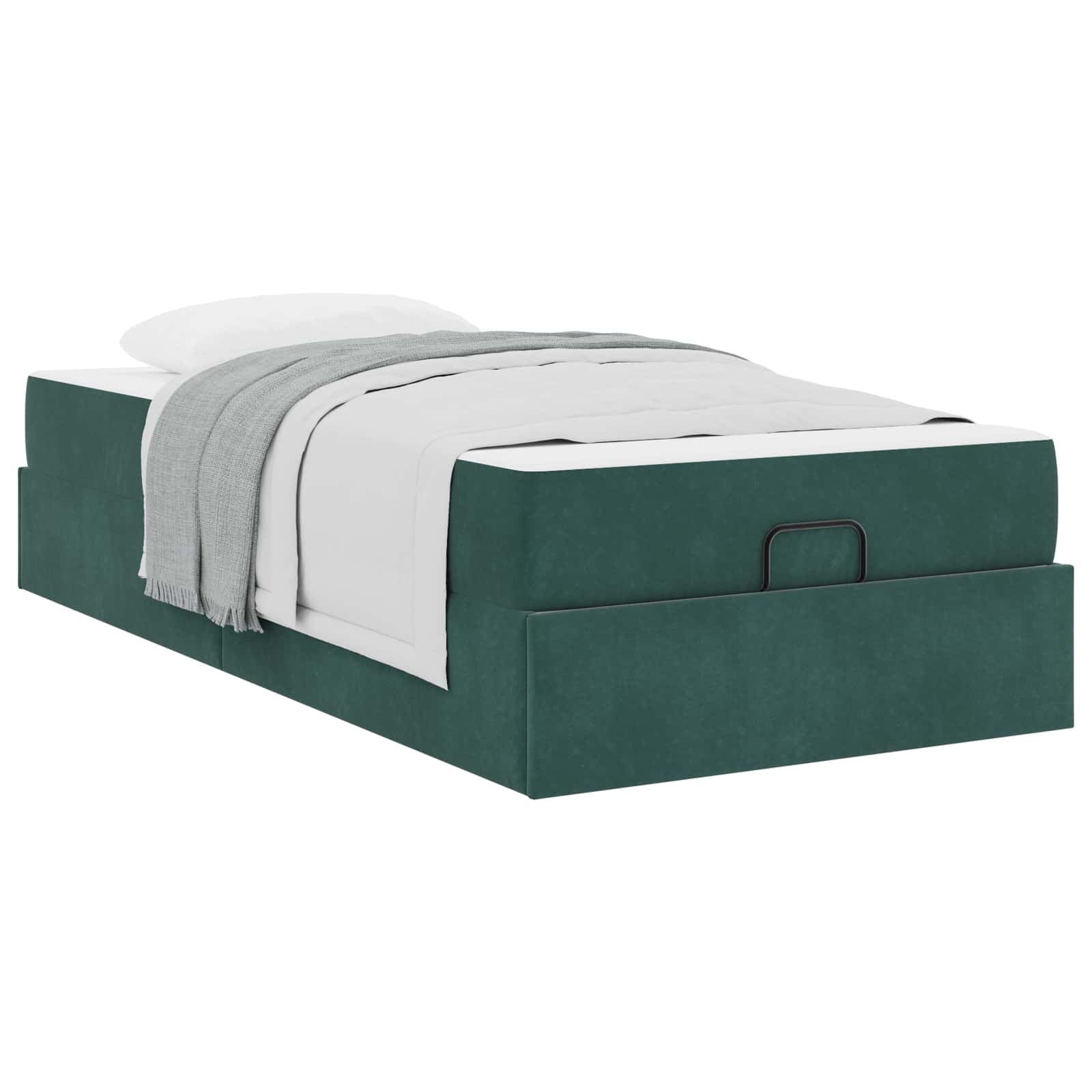 Voodiraam madratsiga madratsiga 2 pcs Roheline Samet 179 Kõik vajalik sinu aeda ja koju! Voodiraam madratsiga madratsiga 2 pcs Roheline Samet - Image 3