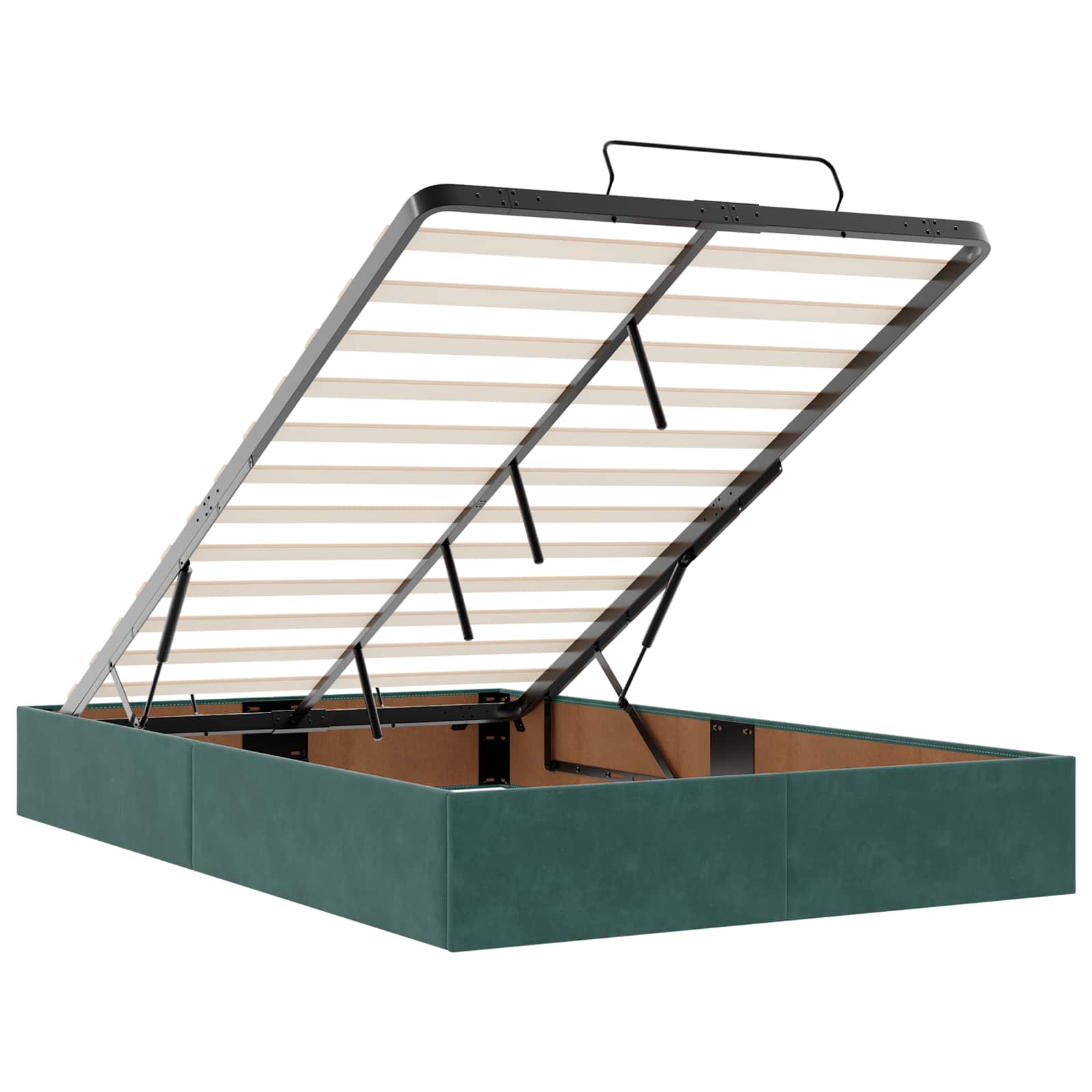 Voodiraam madratsiga madratsiga 2 pcs Roheline Samet 91 Kõik vajalik sinu aeda ja koju! Voodiraam madratsiga madratsiga 2 pcs Roheline Samet - Image 7