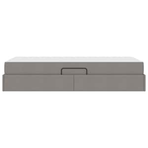Postel s úložným prostorem a matrací Taupe 90 x 200 cm - obrázek 9