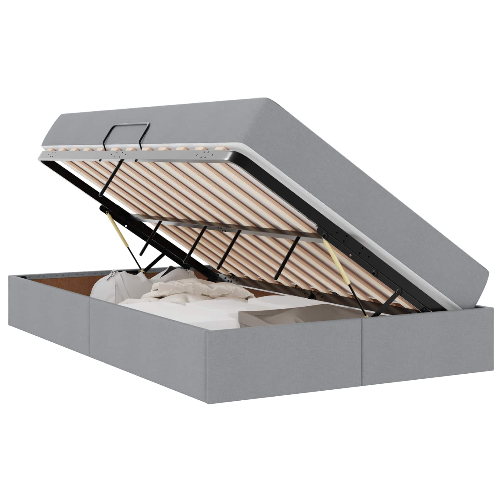 Voodi hoiukohaga ja madratsiga Helehall 120 x 200 cm Polüester 2 Kõik vajalik sinu aeda ja koju! Voodi hoiukohaga ja madratsiga Helehall 120 x 200 cm Polüester - Image 2