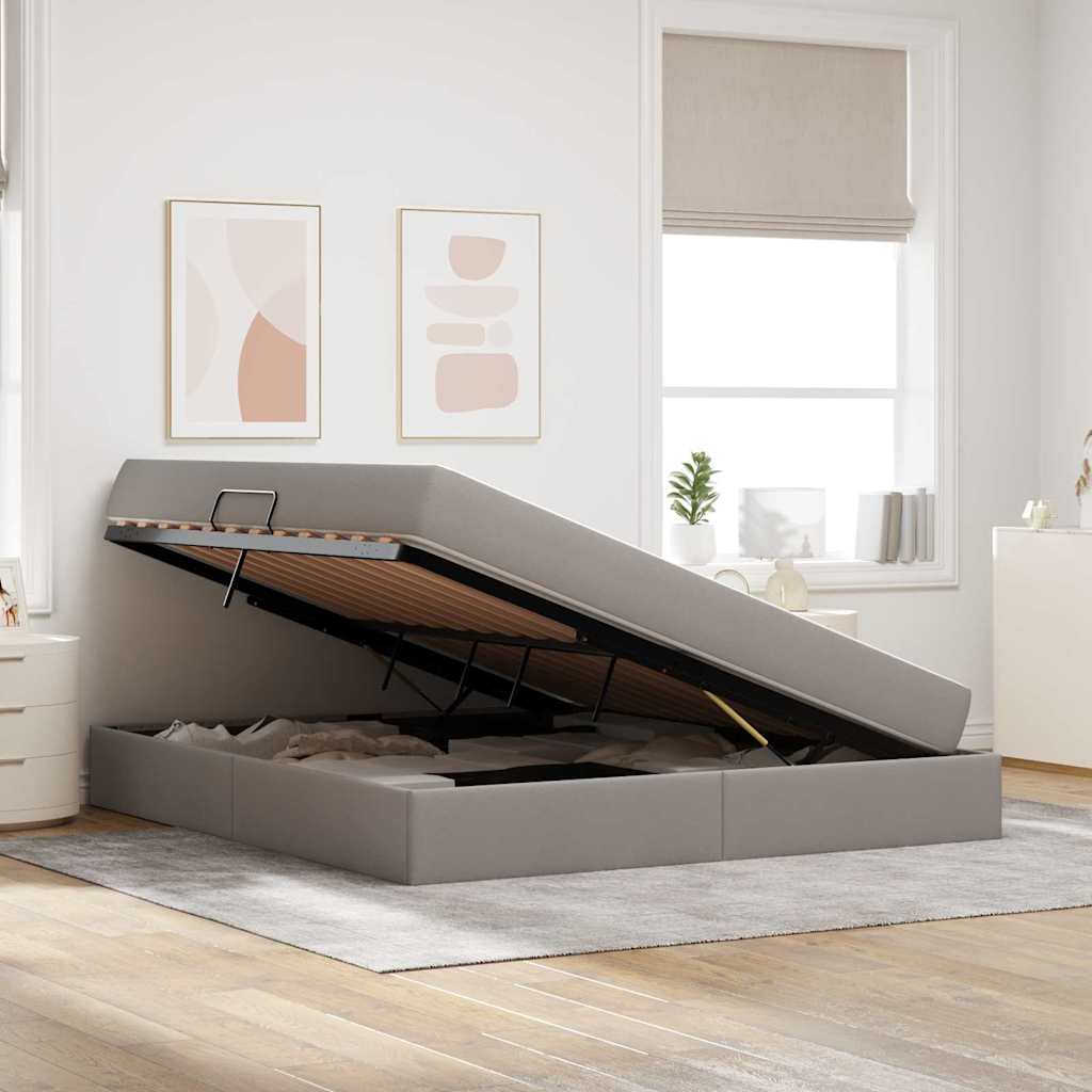 Voodi hoiukohaga ja madratsiga Pruunikashall 180 x 200 cm 4 Kõik vajalik sinu aeda ja koju! Voodi hoiukohaga ja madratsiga Pruunikashall 180 x 200 cm - Image 4