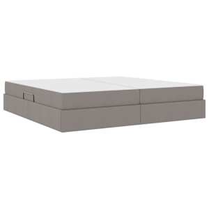 Postel s úložným prostorem a matrací Taupe 200 x 200 cm - obrázek 10
