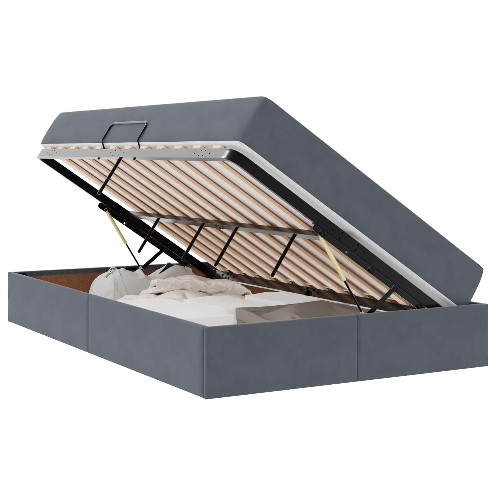 Voodi hoiukohaga ja madratsiga Tumehall 120 x 200 cm Samet 2 Kõik vajalik sinu aeda ja koju! Voodi hoiukohaga ja madratsiga Tumehall 120 x 200 cm Samet - Image 2