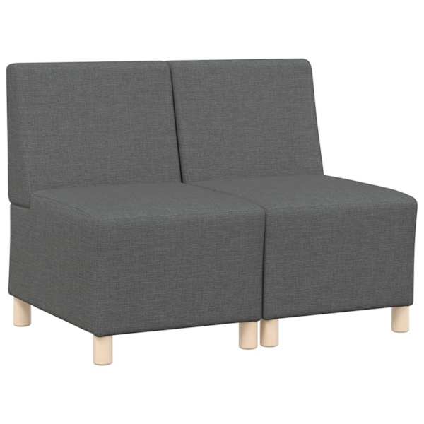 vidaXL K&auml;etugedeta mooduldiivani element 2 tk Tumehall kangas