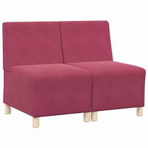 Modulová sedačka bez opěradel 2 pcs Víno Červené - obrázek 2