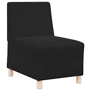 Modulová sedačka bez opěradel 2 pcs Černá 55 x 74 x 82 cm samet - obrázek 4