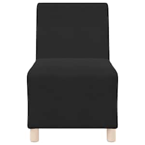 Modulová sedačka bez opěradel 2 pcs Černá 55 x 74 x 82 cm samet - obrázek 5