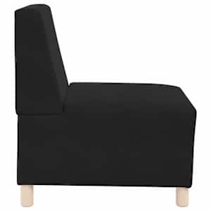 Modulová sedačka bez opěradel 2 pcs Černá 55 x 74 x 82 cm samet - obrázek 6