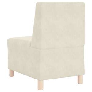 Modulová sedačka bez opěradel 2 pcs Krémová 55 x 74 x 82 cm - obrázek 7