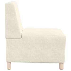 Modulová sedačka bez opěradel 2 pcs Krémová 55 x 74 x 82 cm - obrázek 6
