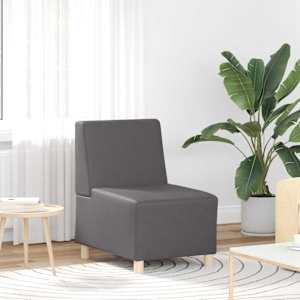 Modulová sedačka bez opěradel 2 pcs Šedá 55 x 74 x 82 cm - obrázek 3