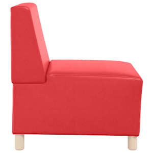 Modulová sedačka bez opěradel 2 pcs Červená 55 x 74 x 82 cm - obrázek 6