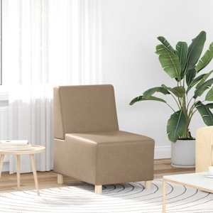 Modulová sedačka bez opěradel 2 pcs Cappuccino 55 x 74 x 82 cm - obrázek 3