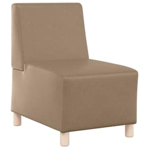 Modulová sedačka bez opěradel 2 pcs Cappuccino 55 x 74 x 82 cm - obrázek 4