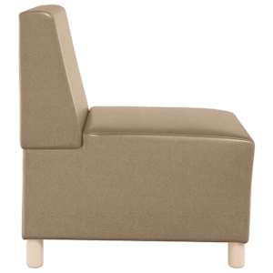 Modulová sedačka bez opěradel 2 pcs Cappuccino 55 x 74 x 82 cm - obrázek 6