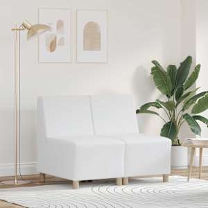 Modulová sedačka bez opěradel 2 pcs Bílá 55 x 74 x 82 cm - obrázek 1