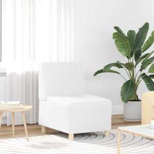 Modulová sedačka bez opěradel 2 pcs Bílá 55 x 74 x 82 cm - obrázek 3