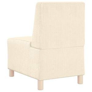 Modulová sedačka bez opěradel 2 pcs Krémová 55 x 74 x 82 cm - obrázek 7