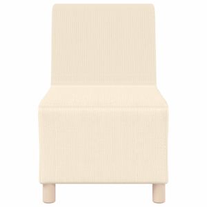 Modulová sedačka bez opěradel 2 pcs Krémová 55 x 74 x 82 cm - obrázek 5
