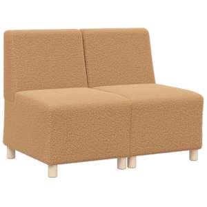 Modulová sedačka bez opěradel 2 pcs Béžová 55 x 74 x 82 cm - obrázek 2