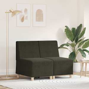 Modulová sedačka bez opěradel 2 pcs Zelená 55 x 74 x 82 cm - obrázek 1