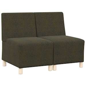 Modulová sedačka bez opěradel 2 pcs Zelená 55 x 74 x 82 cm - obrázek 2