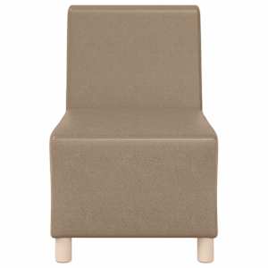Modulová sedačka bez opěradel 3 pcs Cappuccino 55 x 74 x 82 cm - obrázek 5